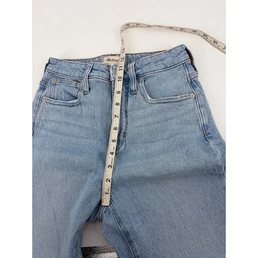 Madewell Womens 25 The Curvy Perfect Vintage Jeans Light Wash Denim Straight Leg - Picture 7 of 8
